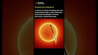 Falcon 9 Crosses the Sun?! Incredible Telescope Capture. #photography #space #rocket #elonmusk
