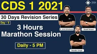 CDS 2021 Previous Year Questions | Marathon Class | CDS 1 Exam Preparation | Online Benchers