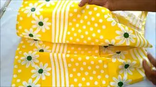 Pleated A line Skirt Cutting & Stitching - Very Simple & Easy Making