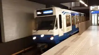 Amsterdam GVB S1/S2 metro at Nieuwmarkt metro station