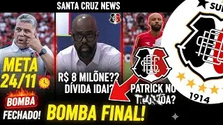 ⚫⚪🔴💣BOMBA PATRICK ALLAN! D&iacute;vida de Grafite e Elenco Fechado em 24/11! Santa Cruz