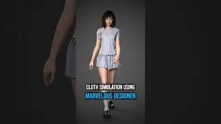 Моделирование ткани с помощью Marvelous Designer. #3dcharacter #marvelousdesigner #3dart