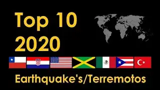 Top 10 Terremotos en el Mundo 2020 / Top 10 World Earthquakes 2020