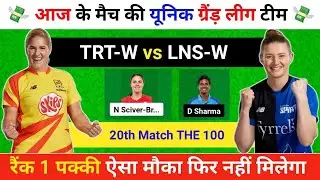 Trent Rockets Women vs London Spirit Women, TRT-W vs LNS-W, LNS-W vs TRT-W,Match Prediction