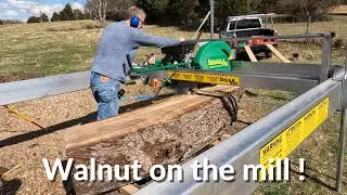 First Cuts with Lucas Mill [sawmill in action]
