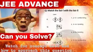 JEE Advanced Chemistry 🔥 Match the Orbitals | p&ndash;d & d&ndash;d Bonding&ndash;Antibonding | Concept Trap Question