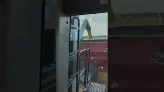 Unloading Soybeans on the go