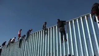 Migrantes da Am&eacute;rica Central chegam &agrave; fronteira dos EUA