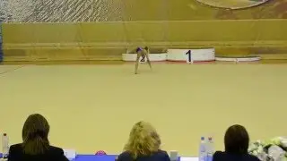 Гусарова Ника обруч Первенство  Спб 2016