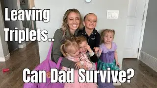 Dejando a pap&aacute; con los trillizos: &iexcl;Se desata el caos durante la competencia de baile!
