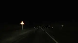 Night Drive On A44 & A422 From Spetchley To Flyford Flavell, Worcestershire, UK 14th December 2022