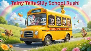 Tiny Tails: The Great School Bus Chase 🐾#viralvideos