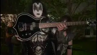 KISS: GENE SIMMONS STAGE-PLAYED AND SIGNED BLACK PUNISHER BASS GUITAR