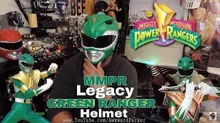 Mighty Morphin Power RANGERS Legacy GREEN RANGER HELMET Review