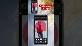 How to crop image in circle in PicsArt | Round crop