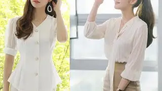 Beautiful White Tops Designs Collection For women/Trendy white blouses designs 2022