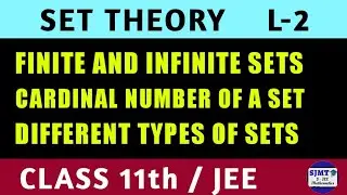 Set Theory Lecture 2 (Finite / Infinite Sets, Cardinal number of Finite Set, Different Types of sets