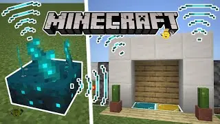⭐️Como fazer Porta🚪com Sensor de Vibrações no Minecraft❕ NOVO Bloco Sensor de Sculk