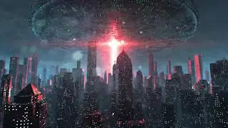 4k cool particle science fiction city show dj background video&nbsp;Video