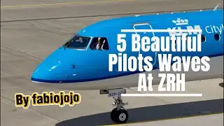 5 beautiful pilots waves at ZRH😎👋#pilot #aviation