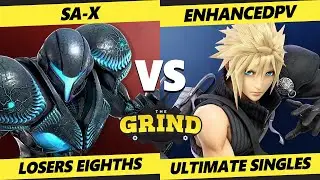 The Grind 141 Losers Top 8 - enhancedpv (Cloud) Vs. SA-X (Dark Samus) Smash Ultimate - SSBU
