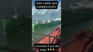 Very Large Gas Carrier Ships passing each other 💪💪 #shorts #ships #vlgc
