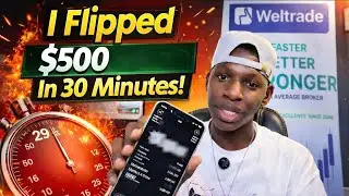 30 mins stopwatch of trading a $500 account using BOR strategy 