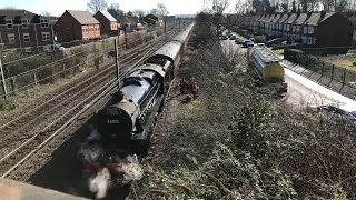 44871 1Z17 Black 5 arrives Babworth loop 11:33 4L water stop 24/2/2024