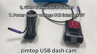 Zimtop USB car DVR HD camera USB car digital video recorder camera support car Android radio
