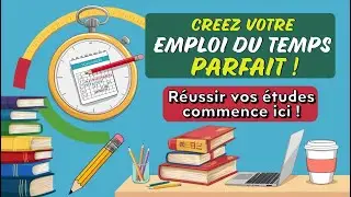 Comment cr&eacute;er un emploi du temps efficace pour r&eacute;ussir ses &eacute;tudes ! 📚✨#tips #tipsandtricks #tricks