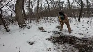 Wisco Boy Winter Wood Cutting