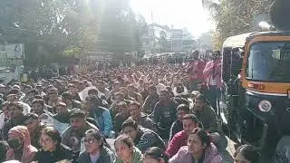 Unemployed union rallies against backdoor and outsourcing