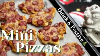 Mini Christmas Tree Pizzas 🍕 | Easy Holiday Appetizer Recipe for Parties & Kids