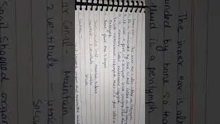 EAR ##anotomy and physiology ###part 3 ,,  With notes in hindi 