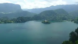 4K Panoramic view from the Bled Castle