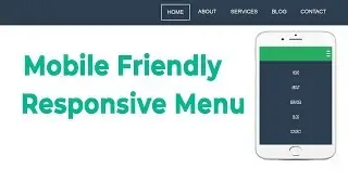 Responsive menu Using HTML CSS and jquery || Responsive Navigation bar with media queries