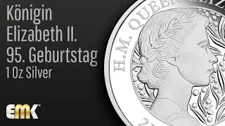 K&ouml;nigin Elizabeth II. - 95. Geburtstag 1 Oz Silber