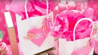 Spellbinders Heart Valentines Die Set | January 2017 Die of the Month | Valentine's Wishes Gift Bag
