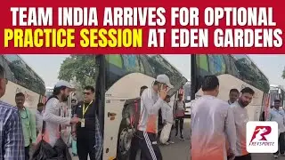 Team India arrives at the  Eden Gardens for their practice session ahead of the India vs SA Test 