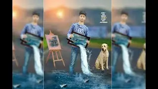 manipulation poster photo editing tutorial // picsart editing