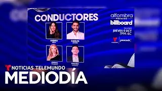 Los presentadores de la alfombra azul de los Billboard | Noticias Telemundo