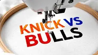 Knicks vs Bulls Embroidery Patch Digitizing | DigitEMB 🏀🧵