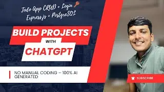 🚀 Build a Todo CRUD App with Login & Signup Using Express.js, PostgreSQL & Sequelize | with ChatGPT