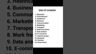 Uses of Computer | Applications of Computer | Computer Awareness | #education #ytshorts  #ccc #viral