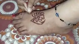 New Beautiful 🥰 Foot 🦶 Mehndi Design tutorial, #keepsupporting 