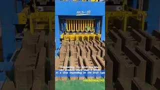 RL5 -10 Various interlocking brick types, high efficiency, fully automatic brick making machine