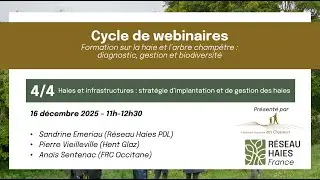 Haies et infrastructures - Webinaire 4/4