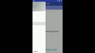 Android | Navigation View/Drawer Widget