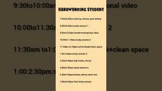 study schedule💗🌷sub for more❤️#studyplan #astheticstudy #shorts #studyschedule #studyplan #feed #fyp