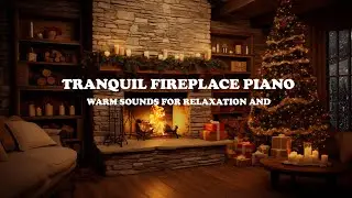 Warm Firelight and Gentle Piano Melodies | Calm Relaxation Music for Stress Relief & Focus